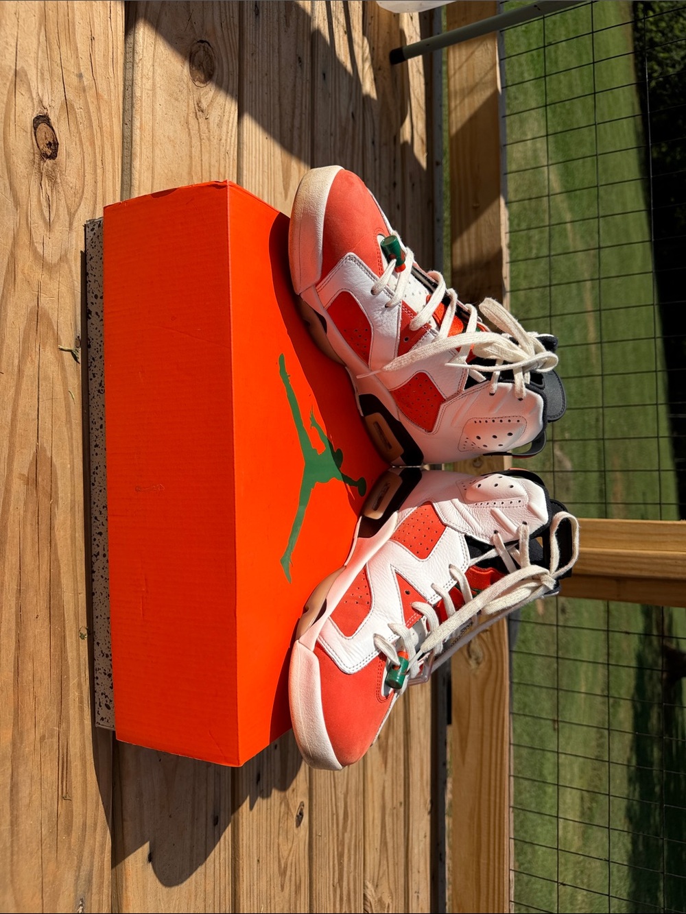 Jordan Retro Sneakers - White & Orange